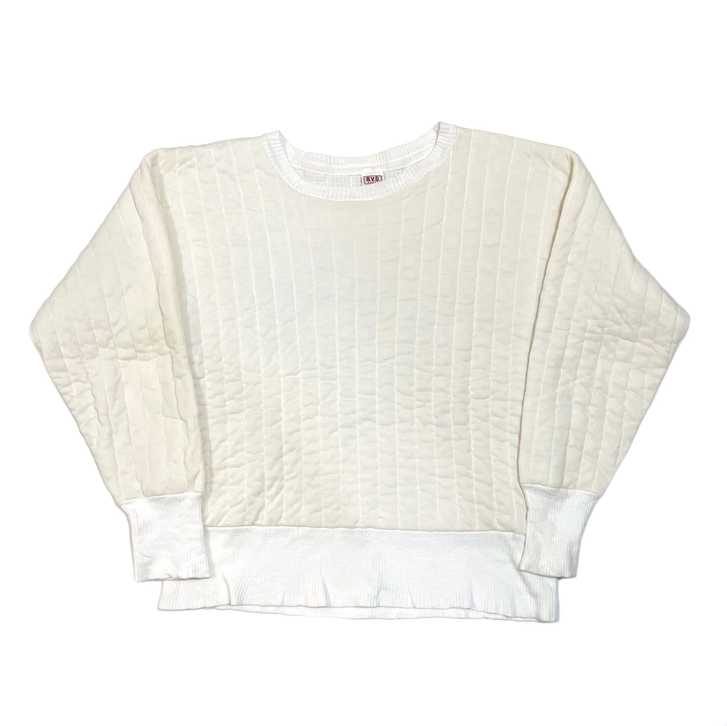 1960s B.V.D. Quilted Thermal Sweatshirt