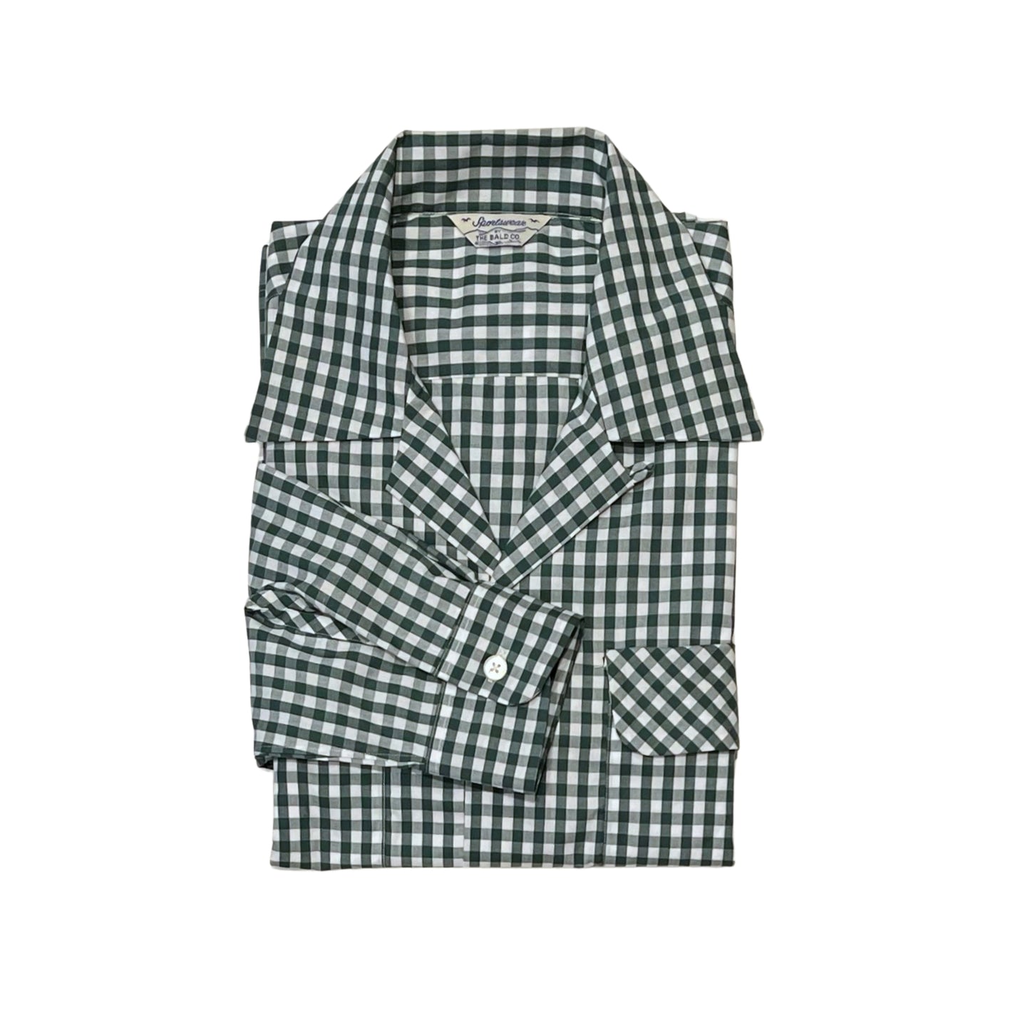 THE BALD CO. - Open Collar Shirt (Green)