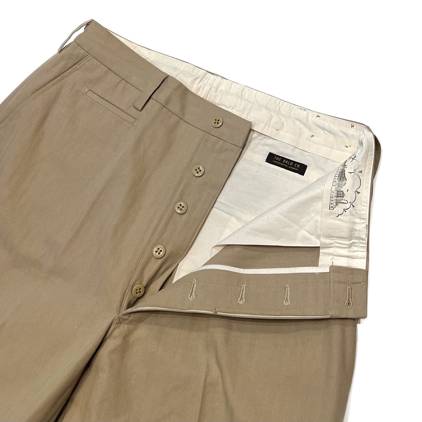 THE BALD CO. - Lot.468 HBT Wide Pants (Sand)