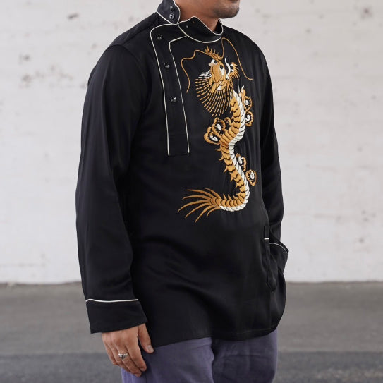 The Groovin High - Lot.544 1950s Dragon Pullover Shirt