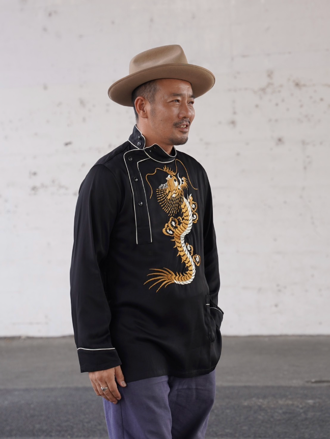 The Groovin High - Lot.544 1950s Dragon Pullover Shirt