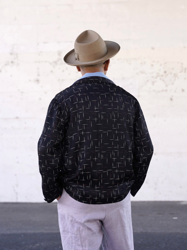 The Groovin High - Lot.555 1950s Style Rayon Nep Jacket