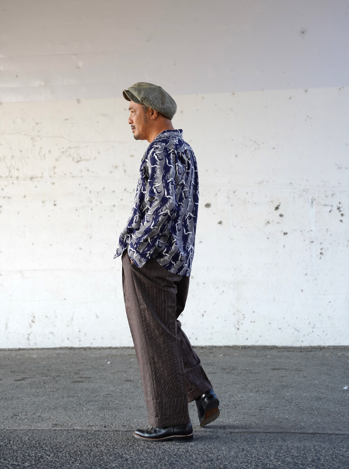 The Groovin High - 250106 L/S Shirt / Seagull (Navy)