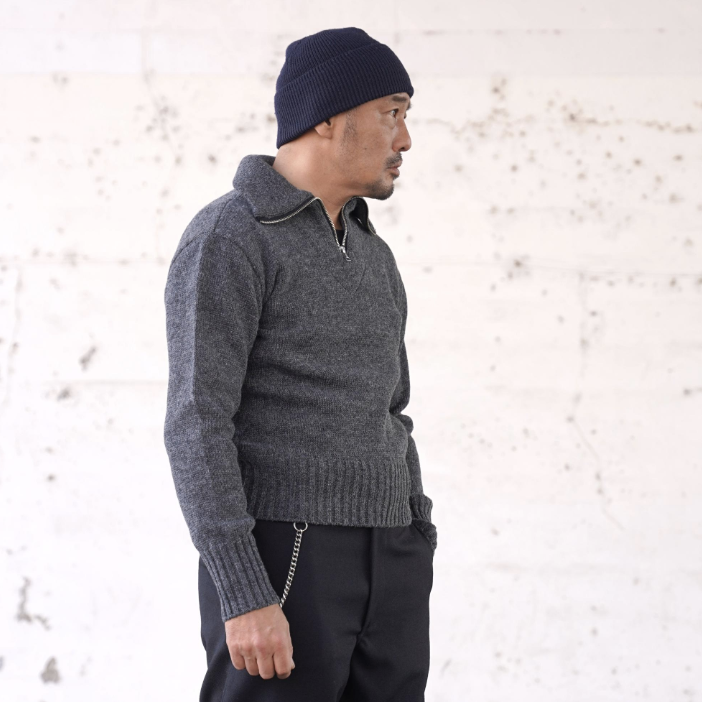 (Pre-Order) The Groovin High - Lot.250212 1940s Style Zip-up Knit (Deposit HKD100)