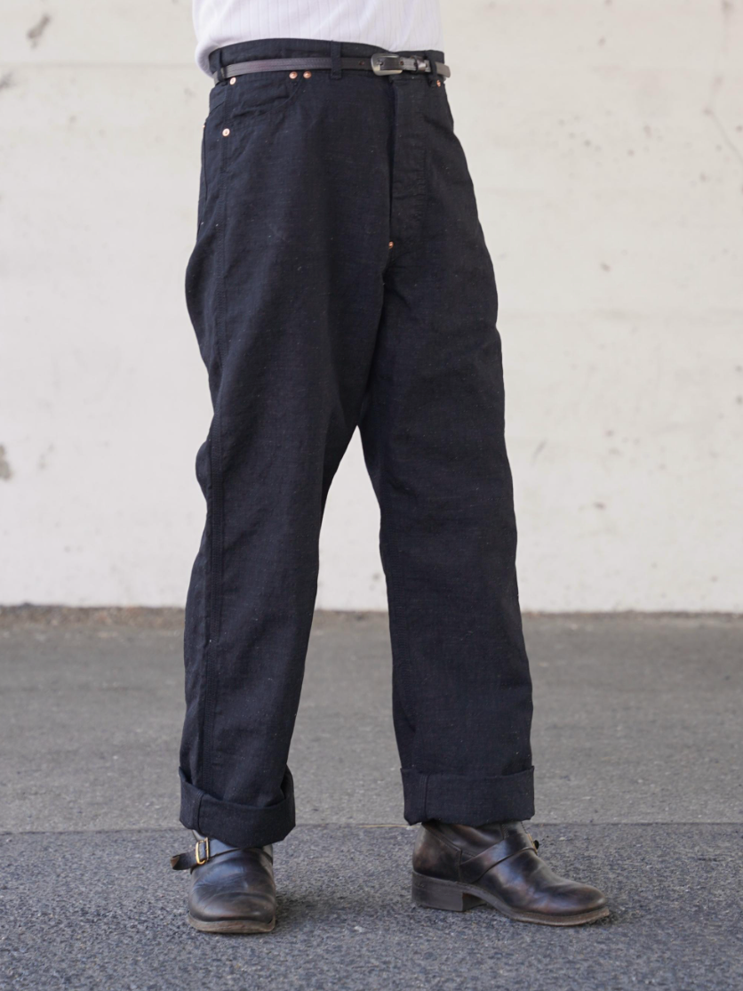 (Pre-Order) The Groovin High - 260303 Black Denim Cinch Pants (Deposit HKD100)