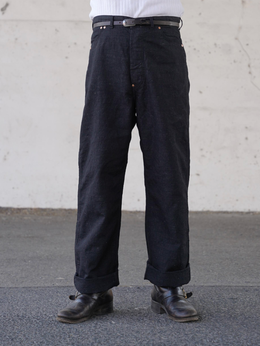 (Pre-Order) The Groovin High - 260303 Black Denim Cinch Pants (Deposit HKD100)