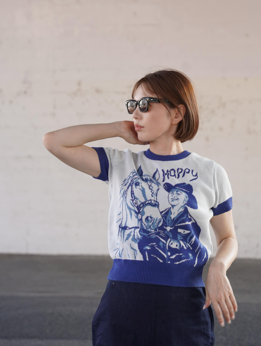 (Pre-Order) Old Devil Moon - 260602 Ladys Summer Knit / Cowboy (Deposit HKD100)