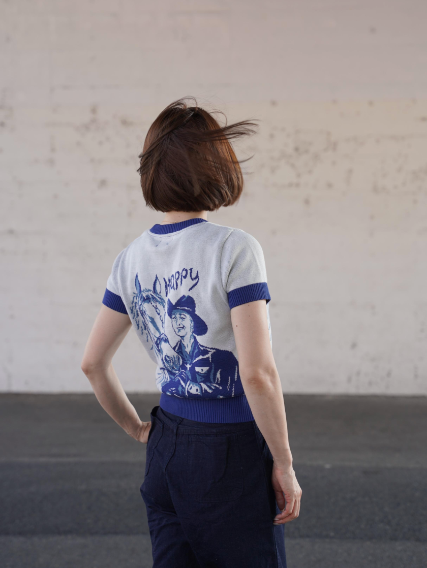 (Pre-Order) Old Devil Moon - 260602 Ladys Summer Knit / Cowboy (Deposit HKD100)