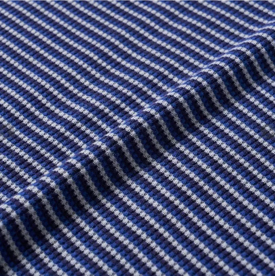 Healthknit - Lady Multi Border Waffle (Blue)