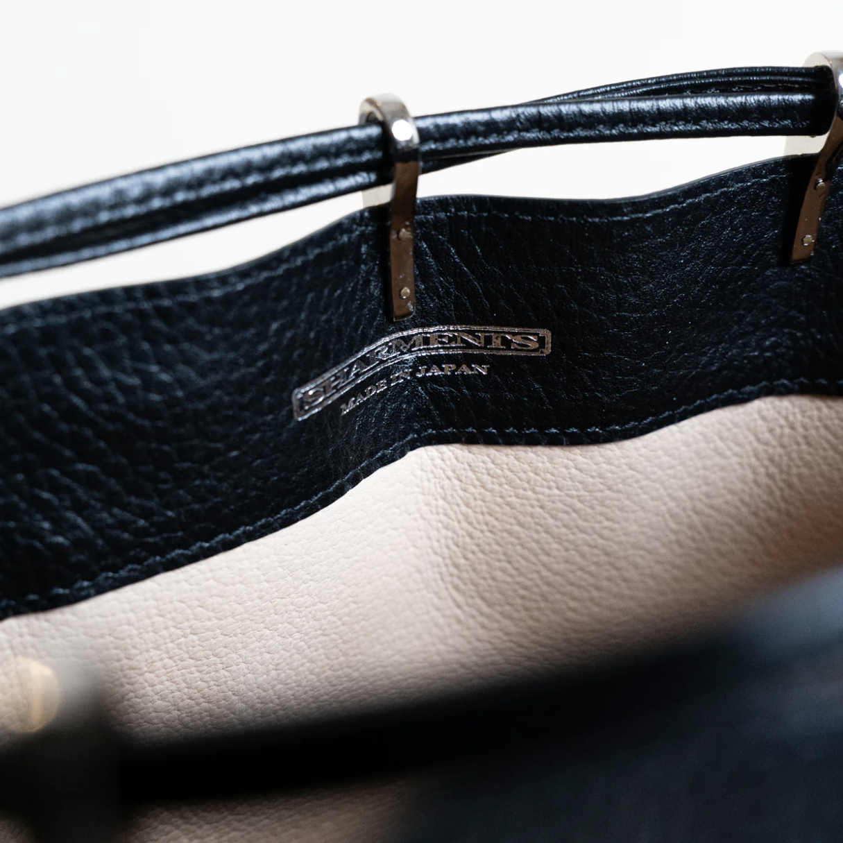 Sharments - HERITAGE DRAWSTRING BAG BLACK