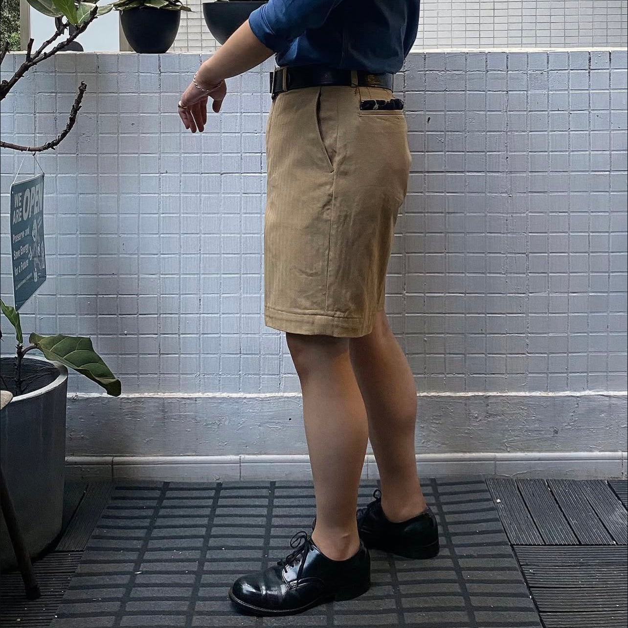 THE BALD CO. - Lot.602 HBT Wide Shorts (Sand)