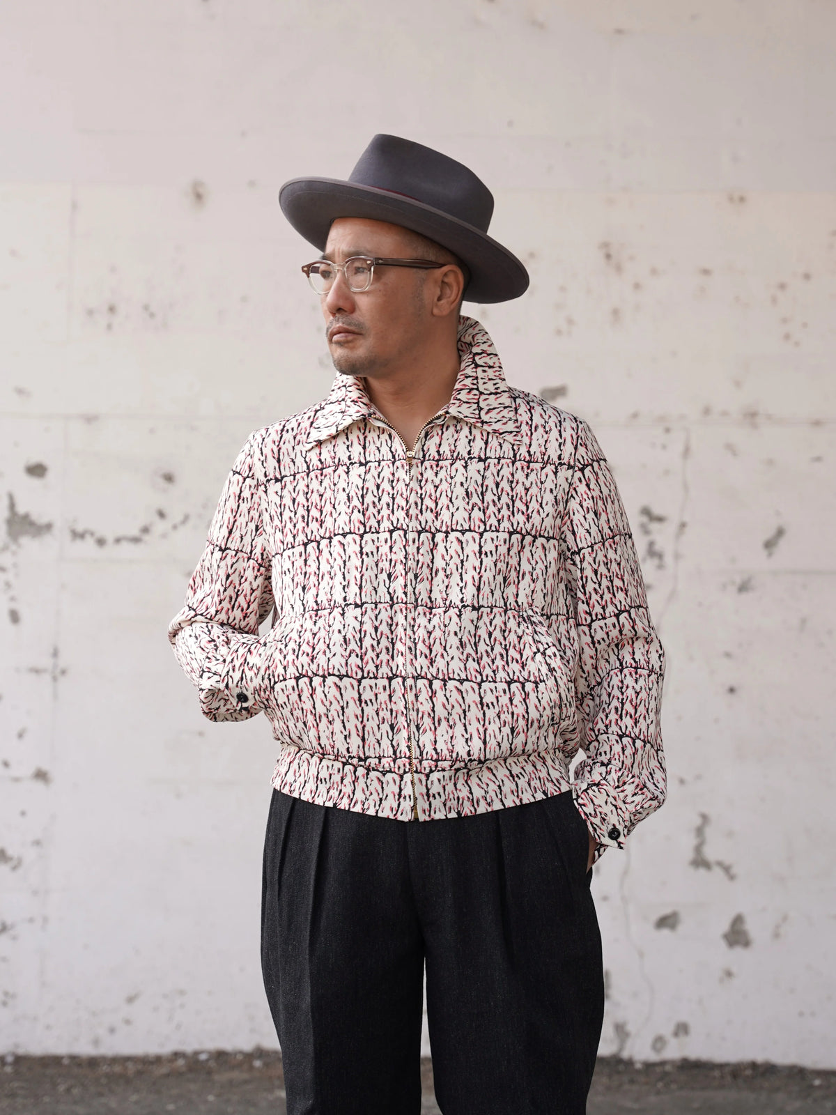 (Pre-order) The Groovin High - 270409 Atomic Pattern Gabardine Jacket (Deposit HKD100)