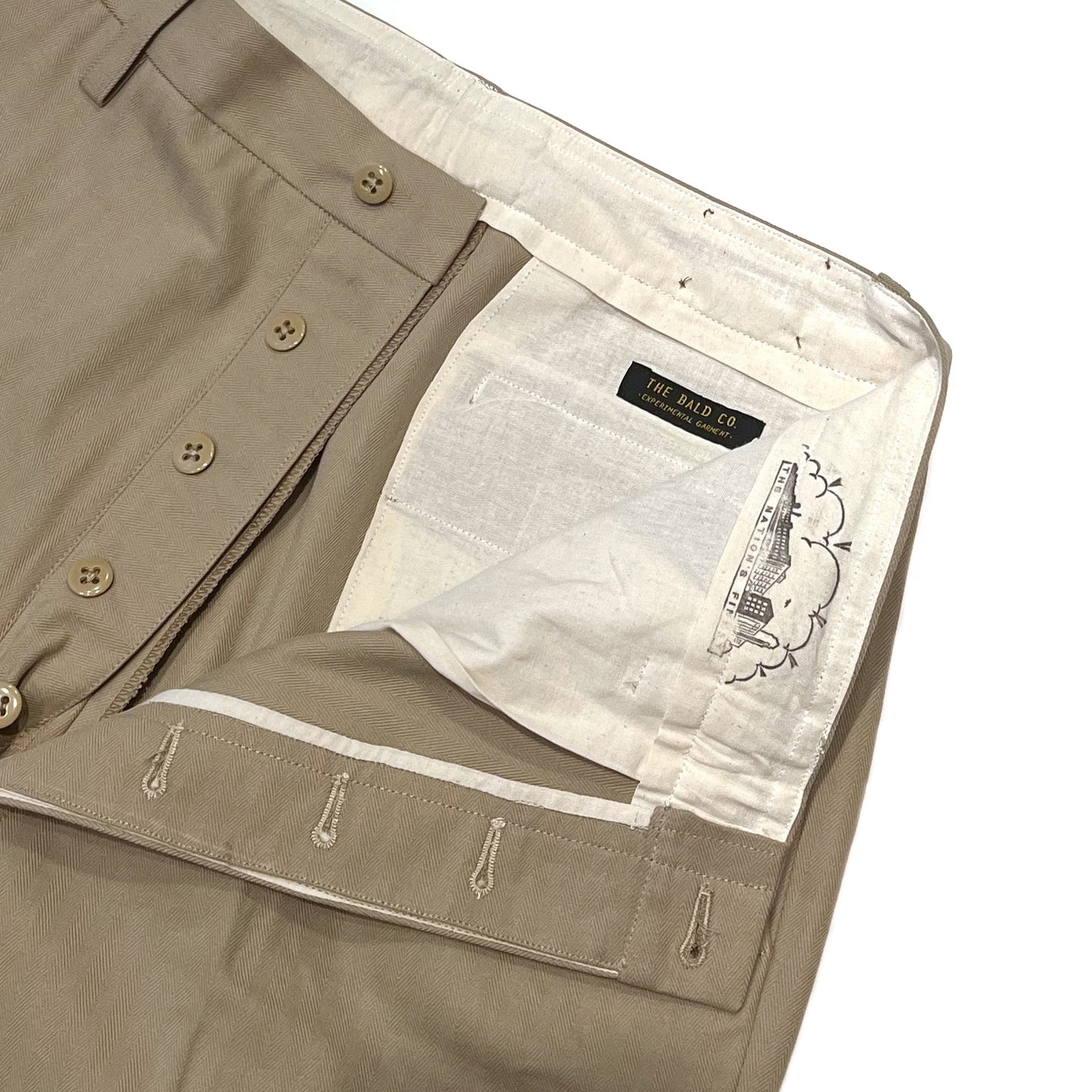THE BALD CO. - Lot.602 HBT Wide Shorts (Sand)