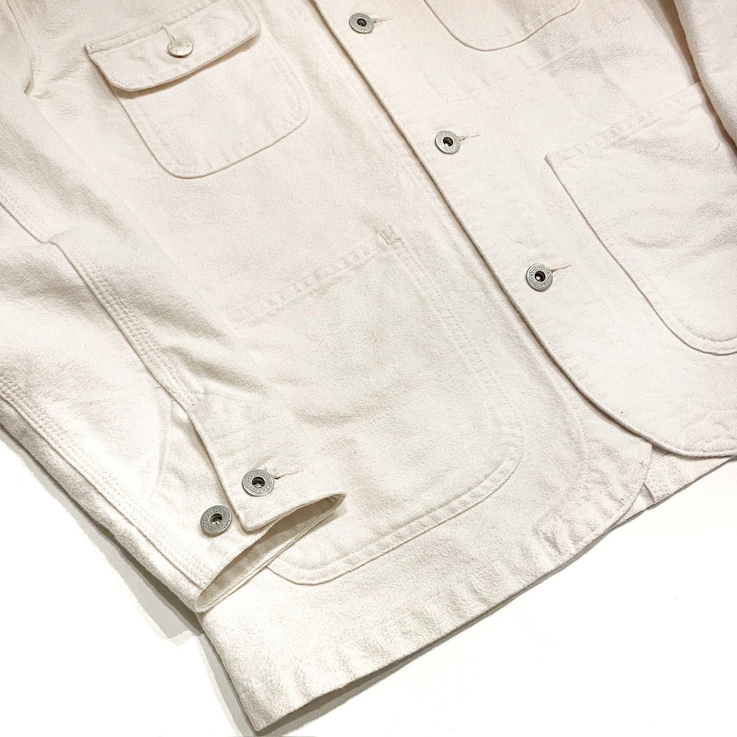 Caqu - Lot.00119 Flannel Old Coverall (Ivory)