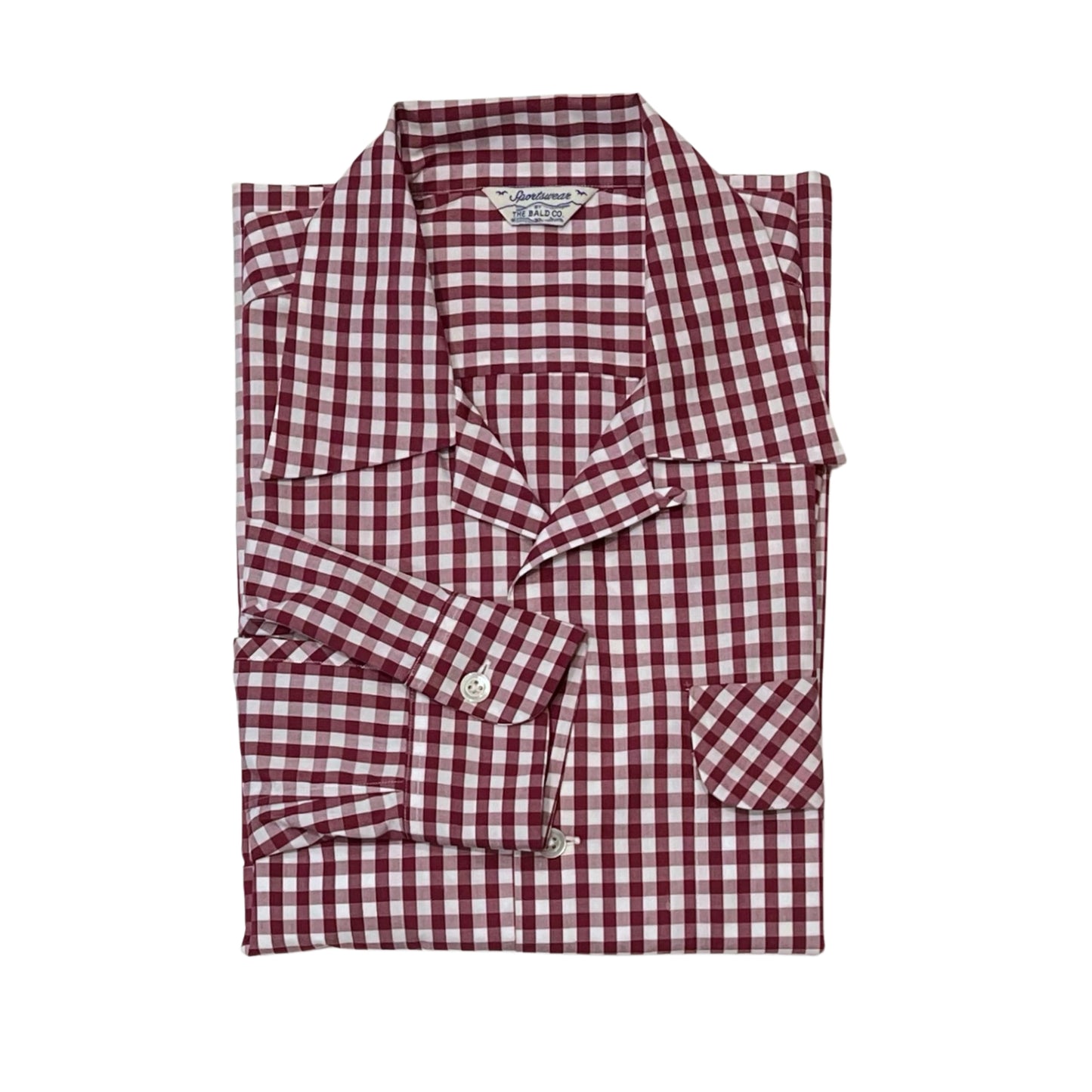 THE BALD CO. - Open Collar Shirt (Red)