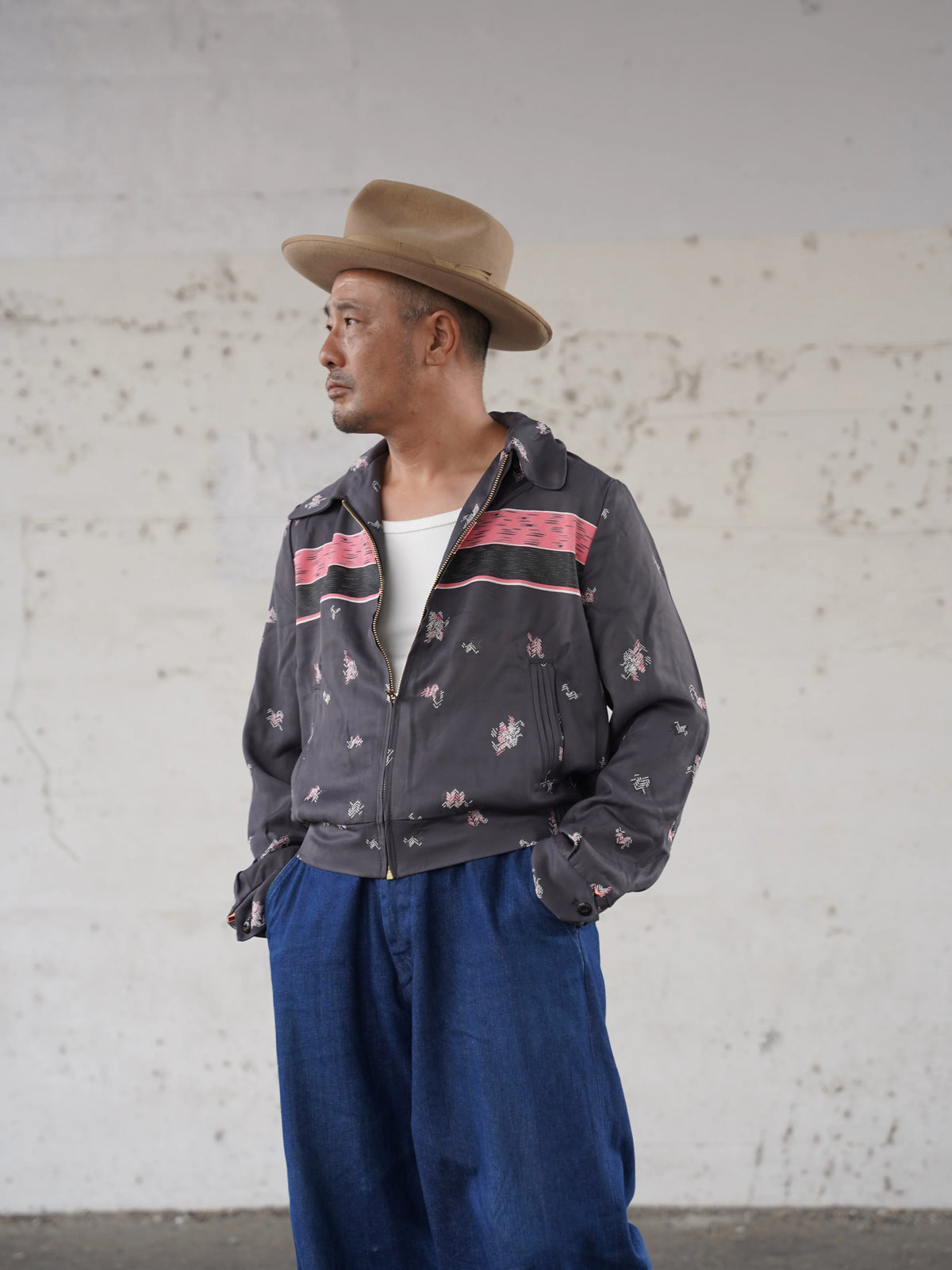 (Pre-order) The Groovin High - 270406 Desert Border Pattern Gabardine Jacket (Deposit HKD100)