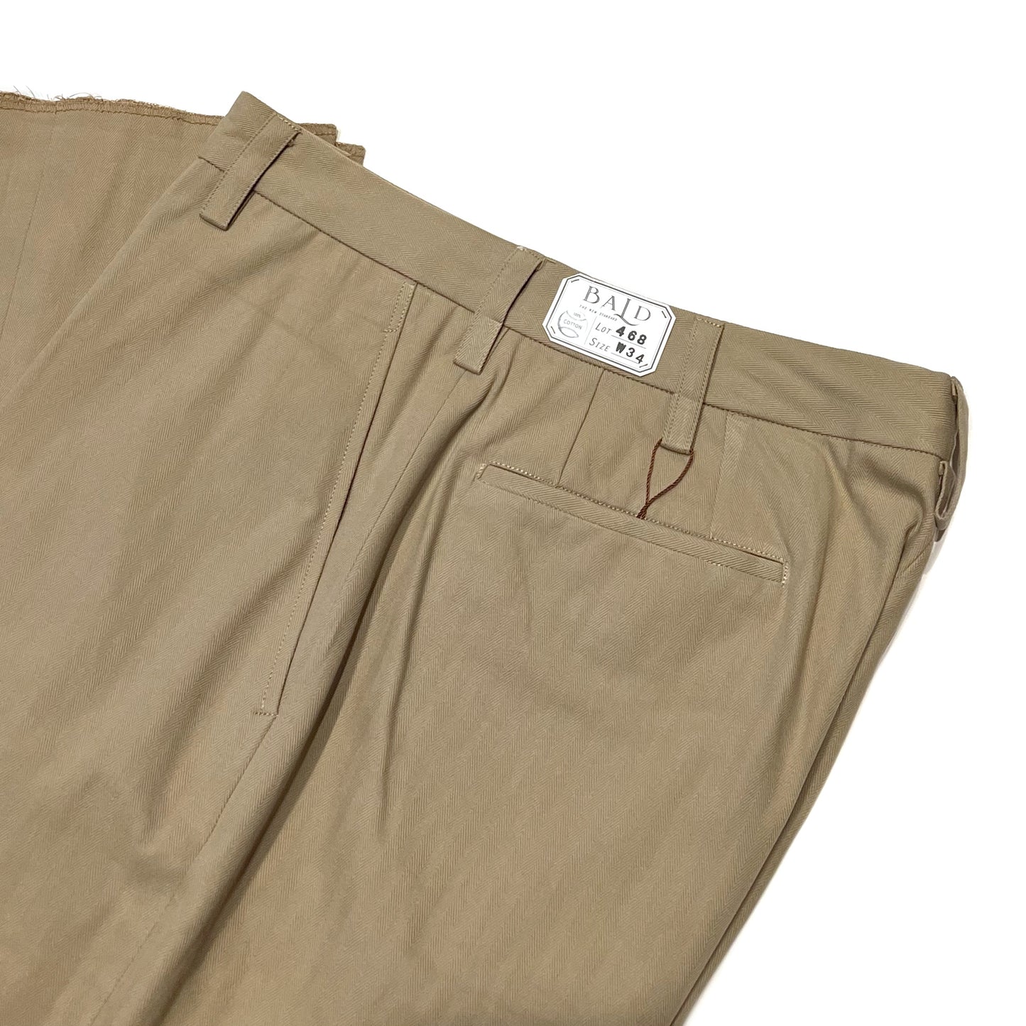 THE BALD CO. - Lot.468 HBT Wide Pants (Sand)