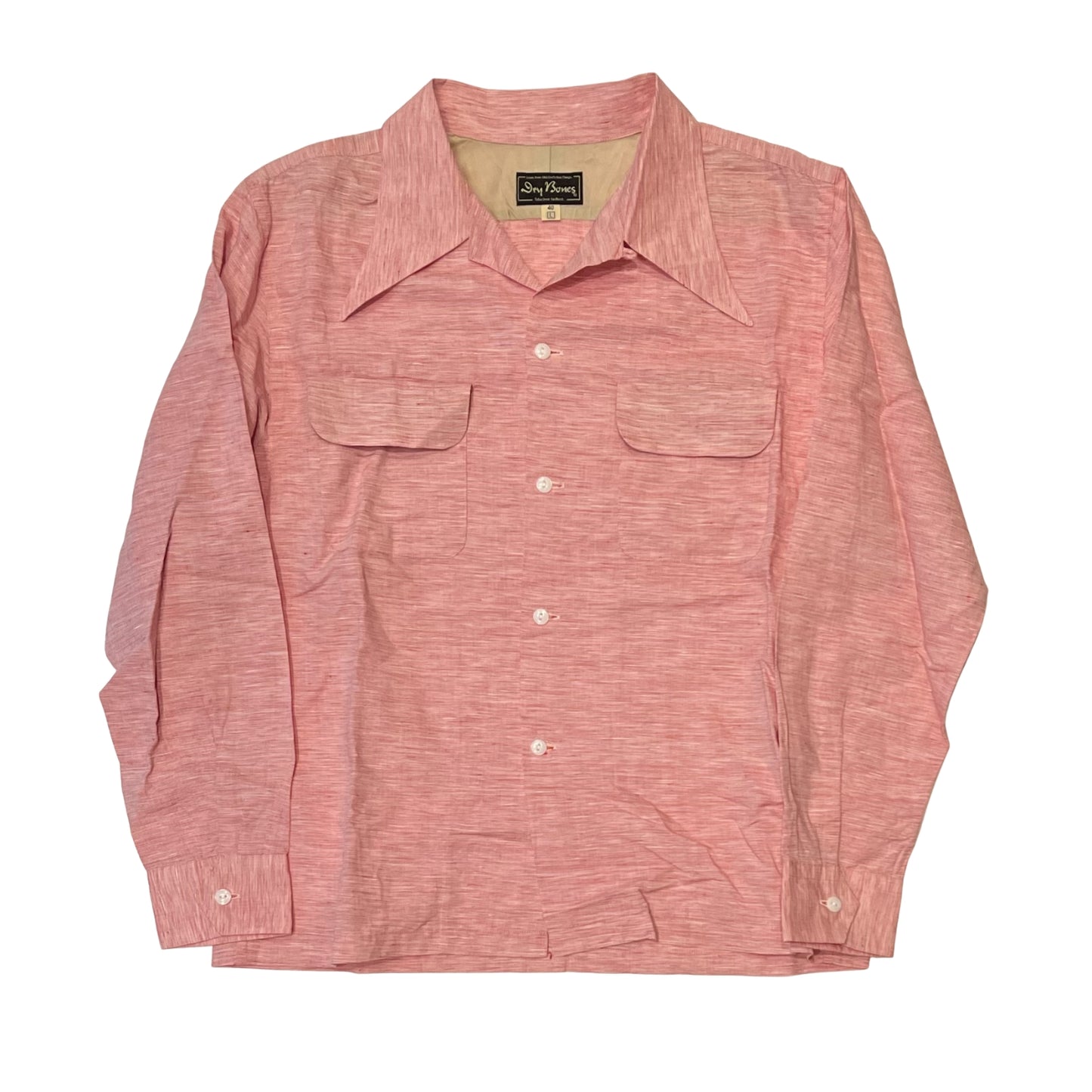 (2nd hand) Dry Bones Linen 2 Flap Open Shirt