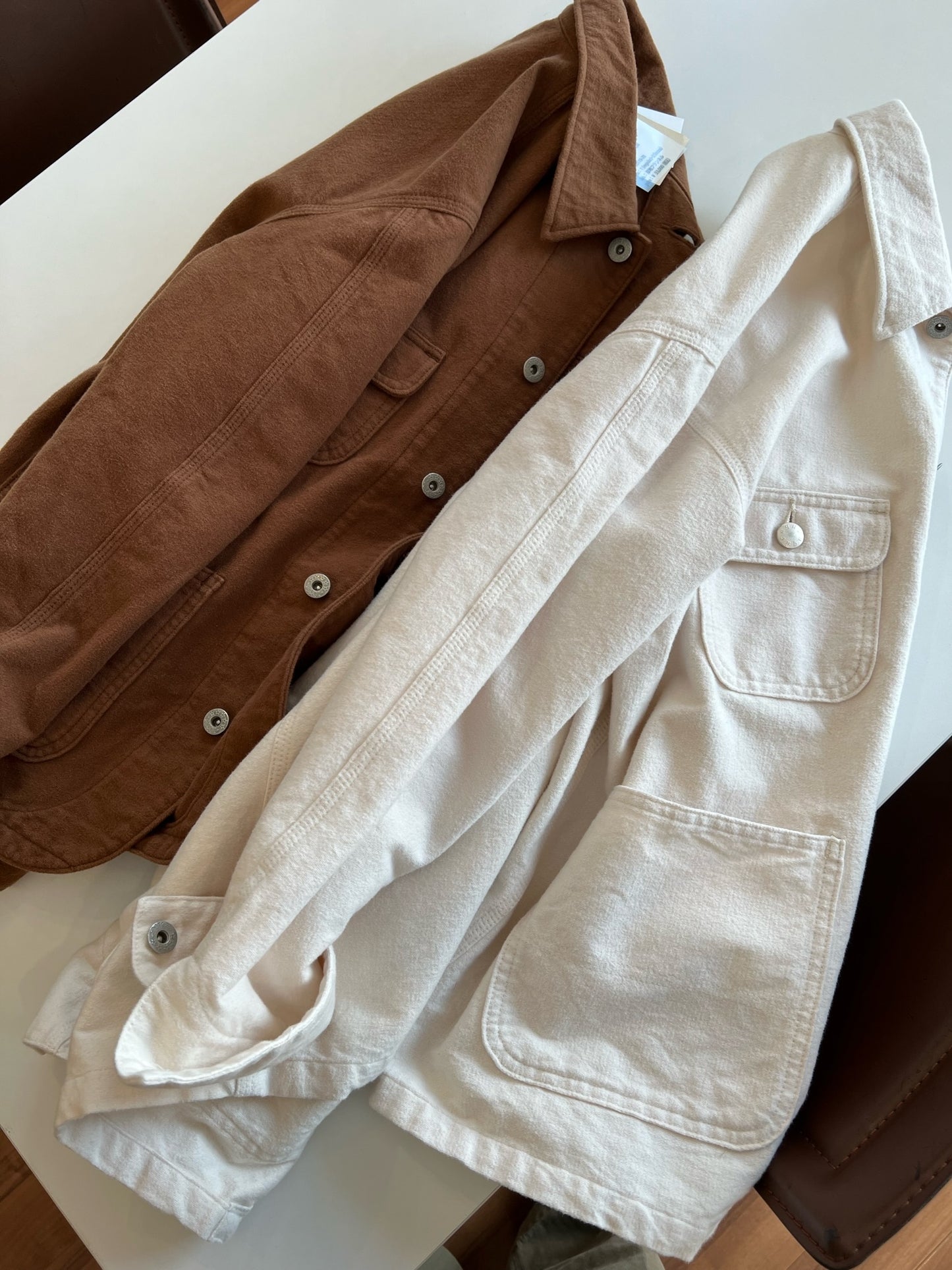 Caqu - Lot.00119 Flannel Old Coverall (Ivory)