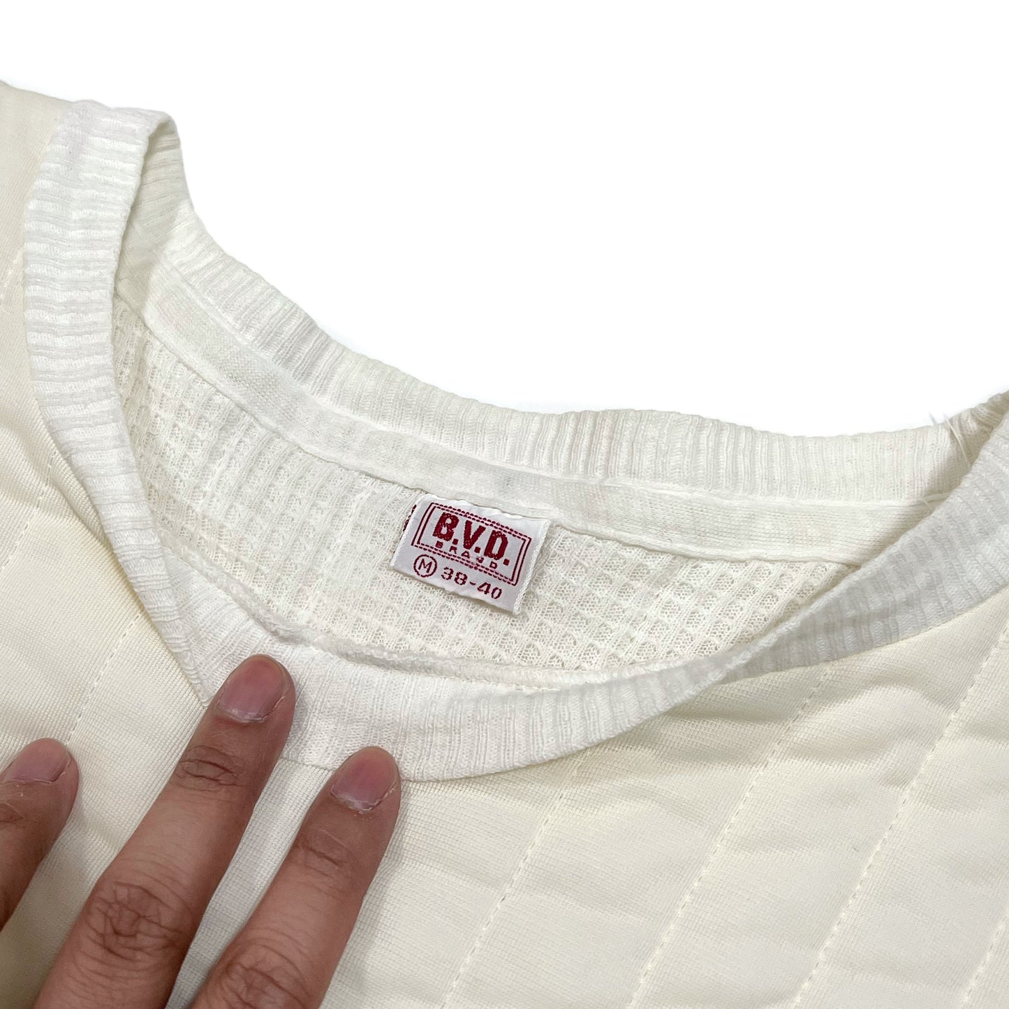 1960s B.V.D. Quilted Thermal Sweatshirt