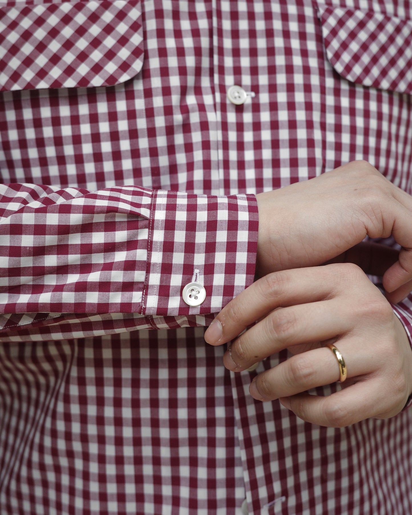 THE BALD CO. - Open Collar Shirt (Red)