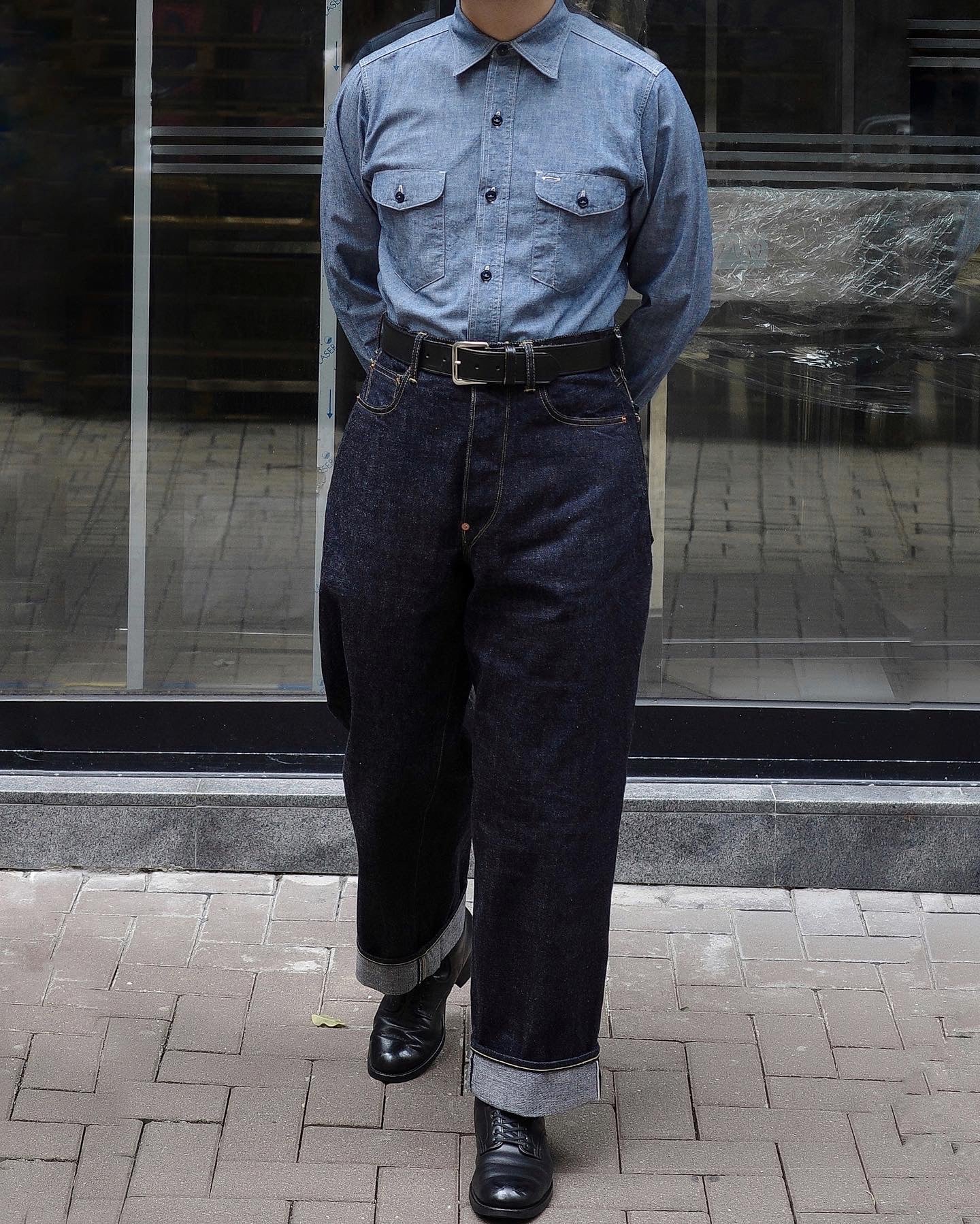 LAWFORD - Lot.243 Buckle-back Five Pocket Denim Pants