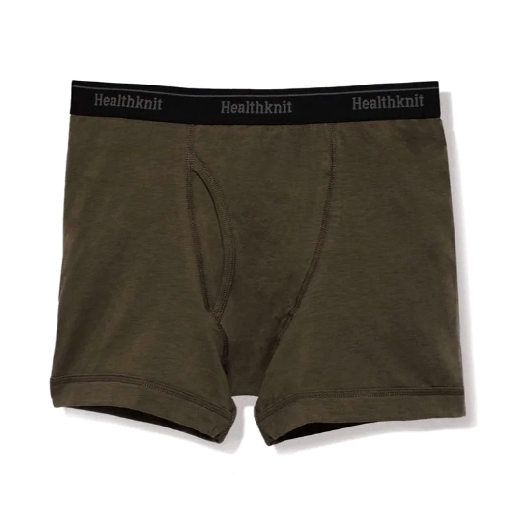 Healthknit - 510 Basic Boxer Brief (Military Green)