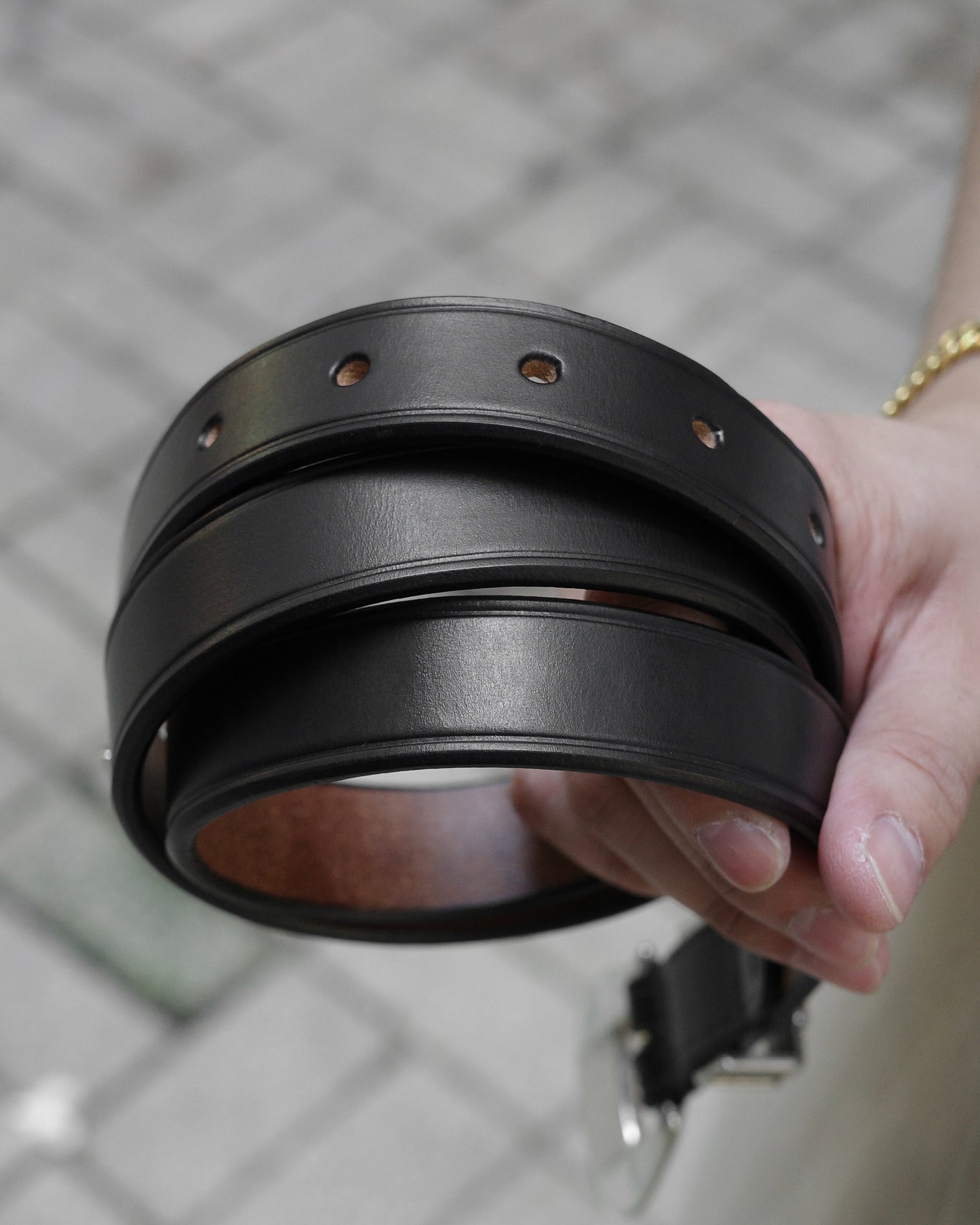 THE WONDER LUST - 25mm Tea-core Western Style Belt