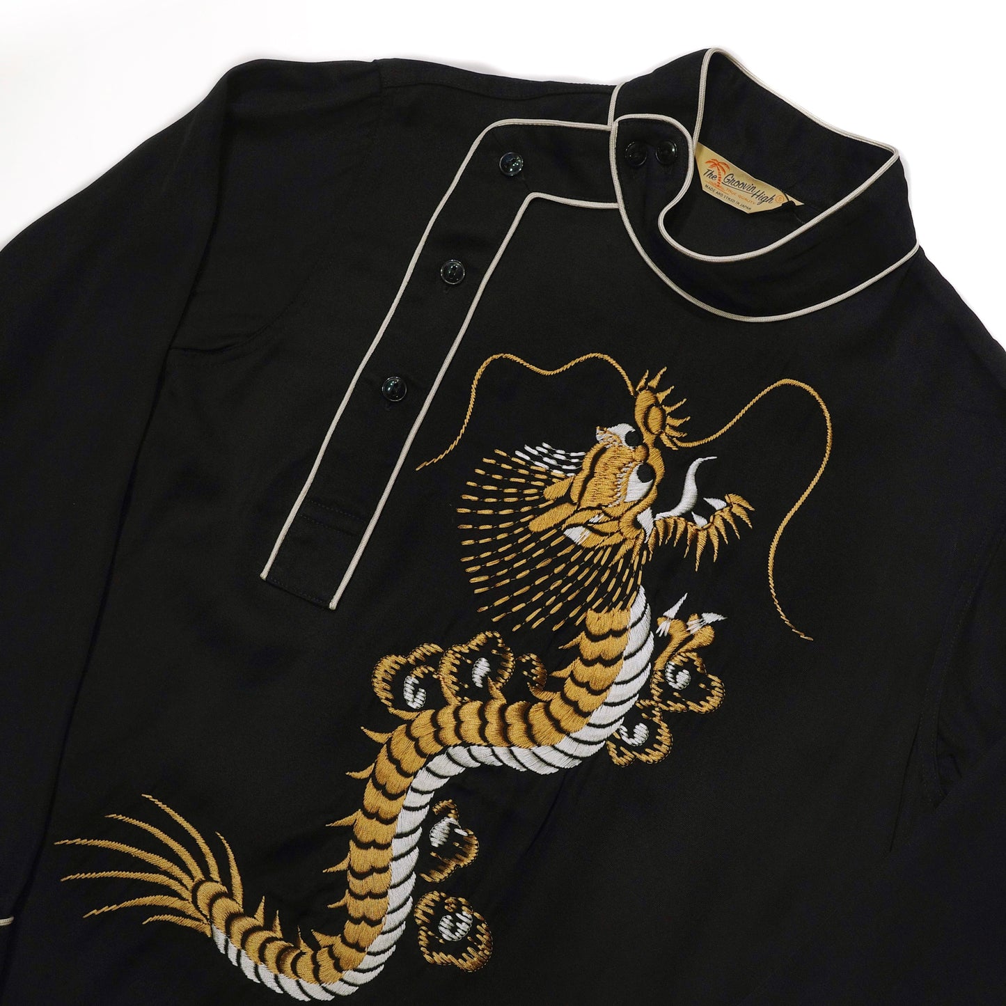 The Groovin High - Lot.544 1950s Dragon Pullover Shirt