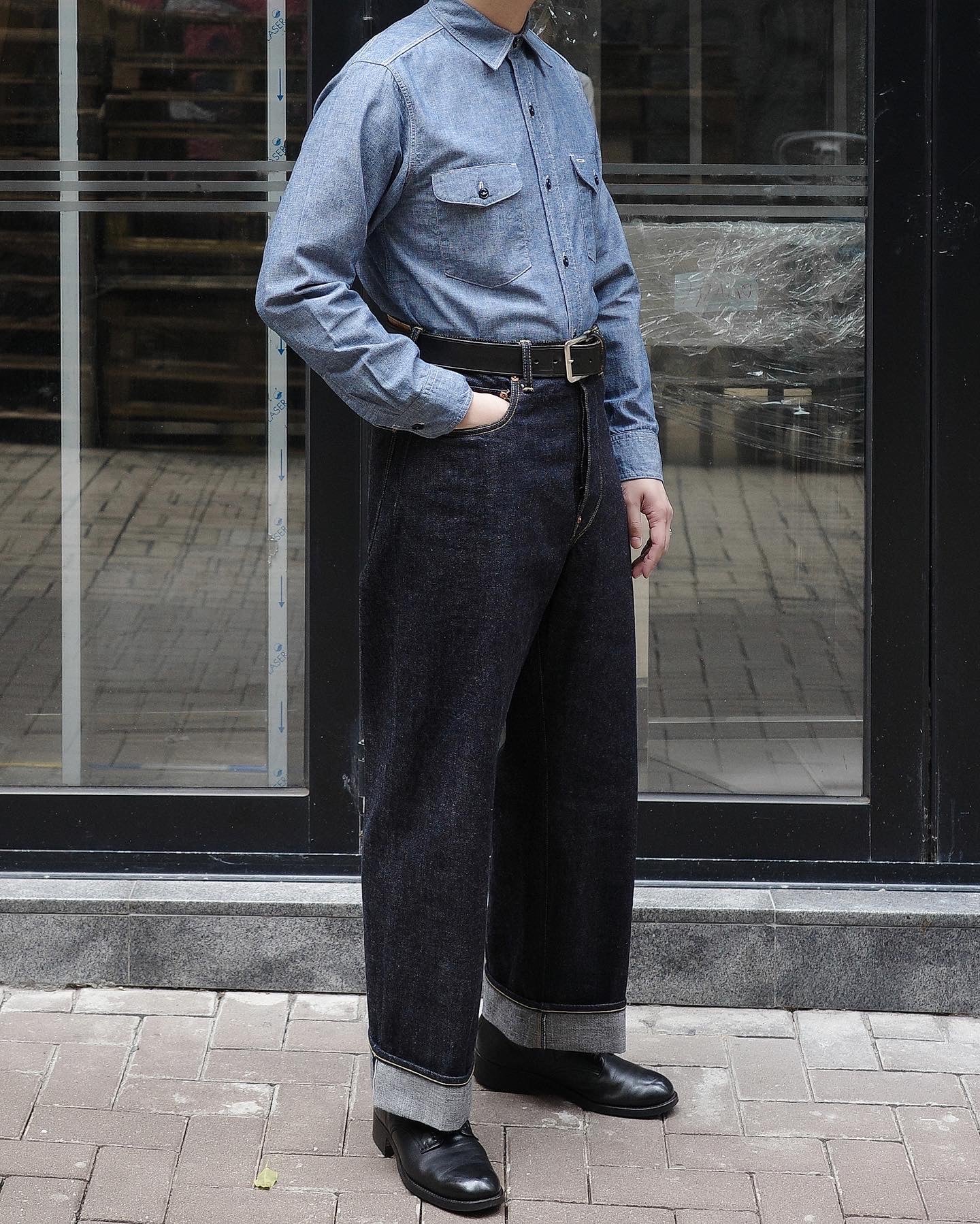 LAWFORD - Lot.243 Buckle-back Five Pocket Denim Pants