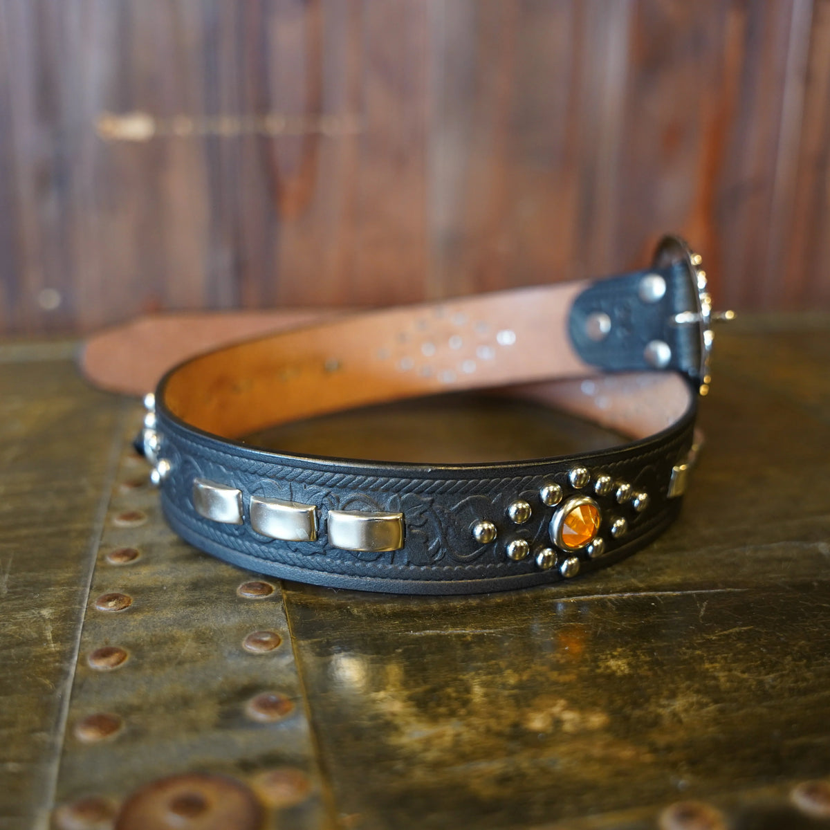 (Pre-Order) The Groovin High - 270509 35mm Studded Leather Belt (Deposit HKD100)