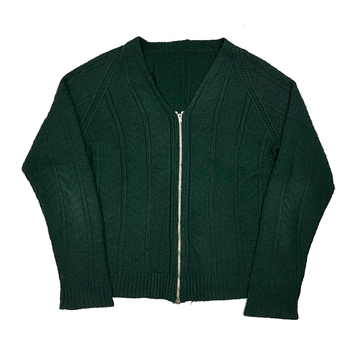 1950z Wool Zip Cardigan
