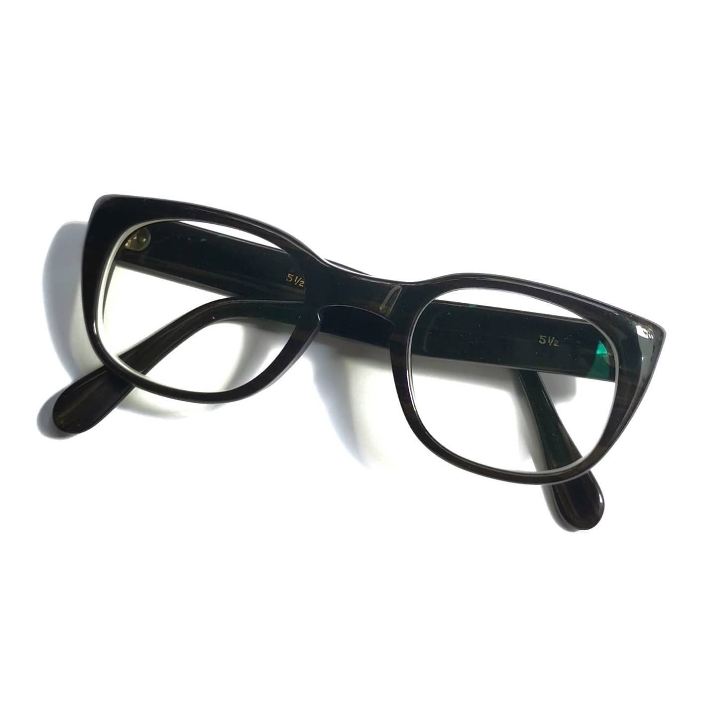 (NOS) Black Wood Eyeglasses