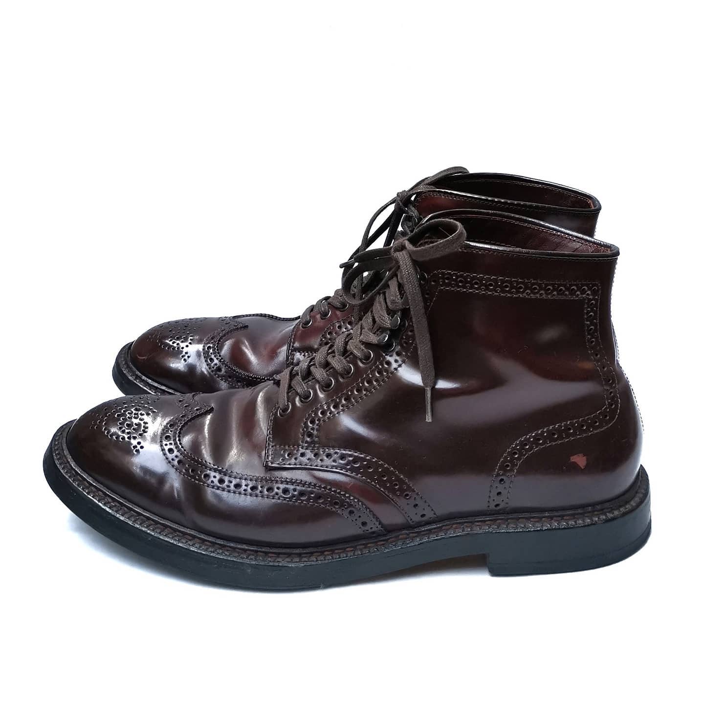 (2nd hand) ALDEN Cordovan Color 8 Wingtip Boots