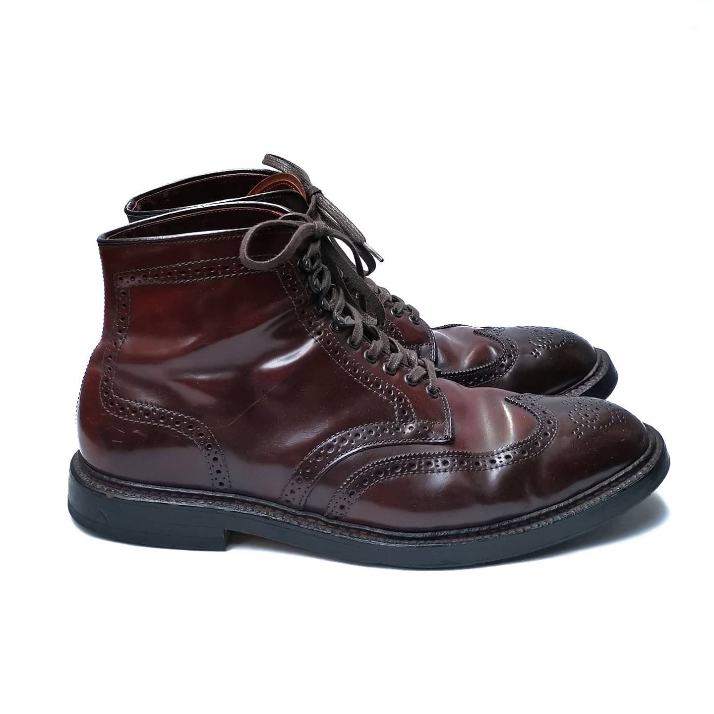 (2nd hand) ALDEN Cordovan Color 8 Wingtip Boots