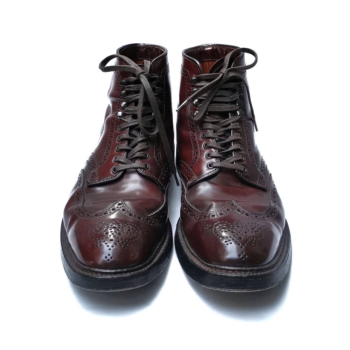 (2nd hand) ALDEN Cordovan Color 8 Wingtip Boots