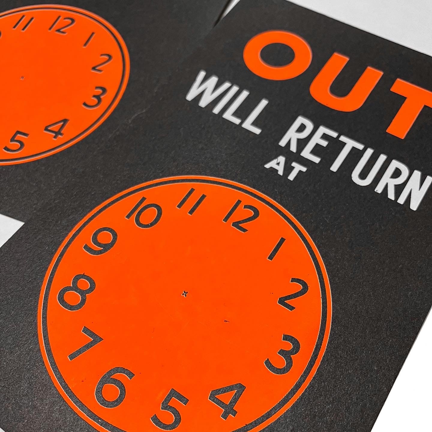 1960s Dead-stock Paper Signs
