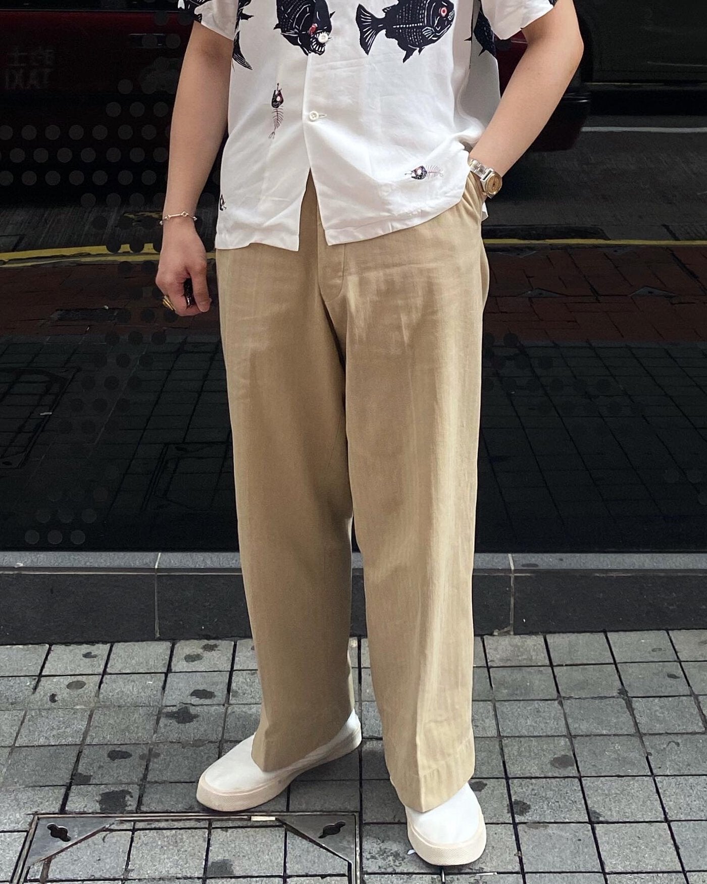 THE BALD CO. - Lot.468 HBT Wide Pants (Sand)