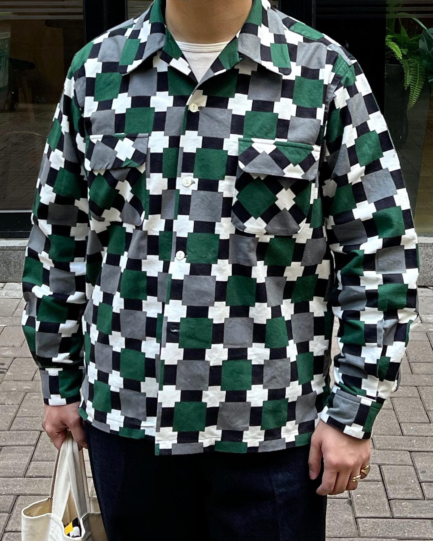 WearMasters Lot.723 Block Print Flannel Shirt