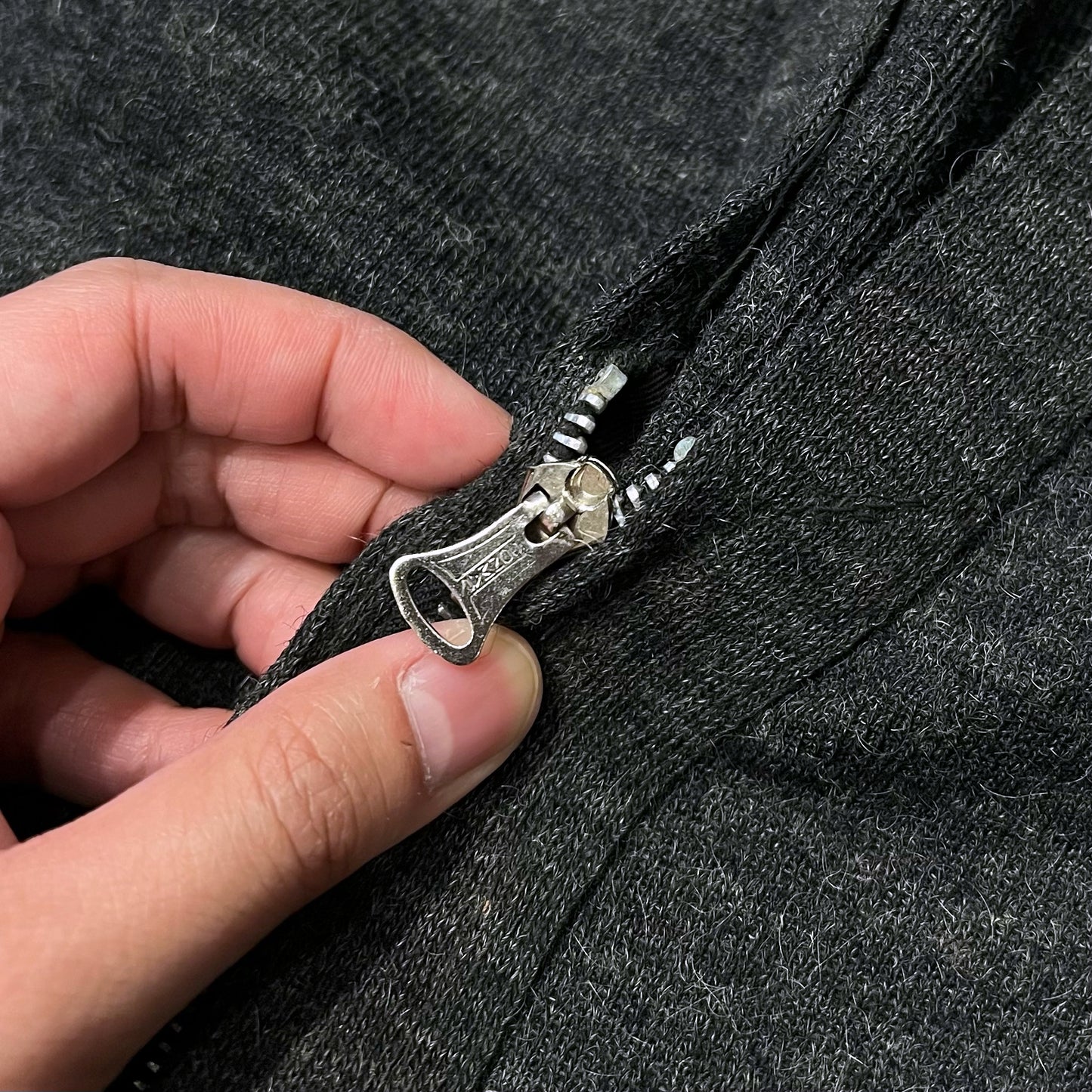 1940s Wool Zip Cardigan
