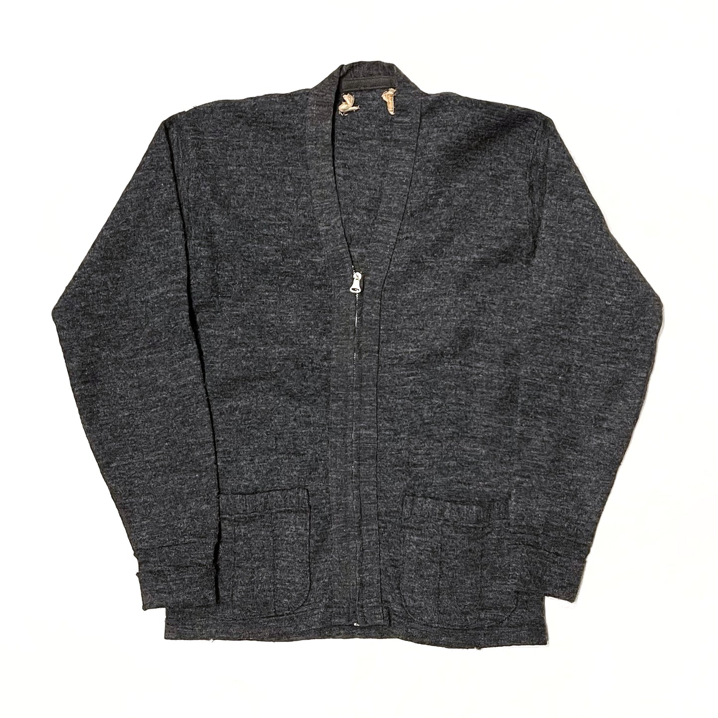 1940s Wool Zip Cardigan