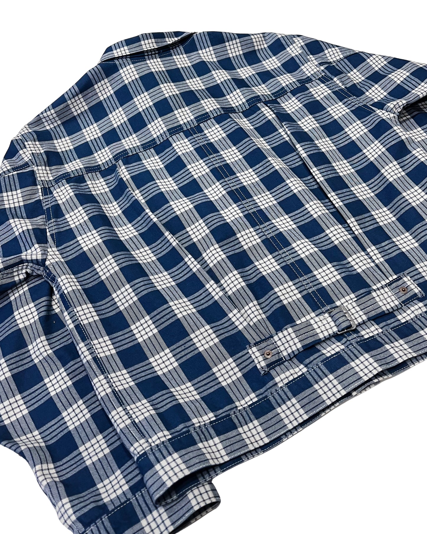 (Pre-Order/Round 2) BlackSun x THE BALD Co. x ROOM402 - Indigo Palaka Jacket (Deposit HKD300)