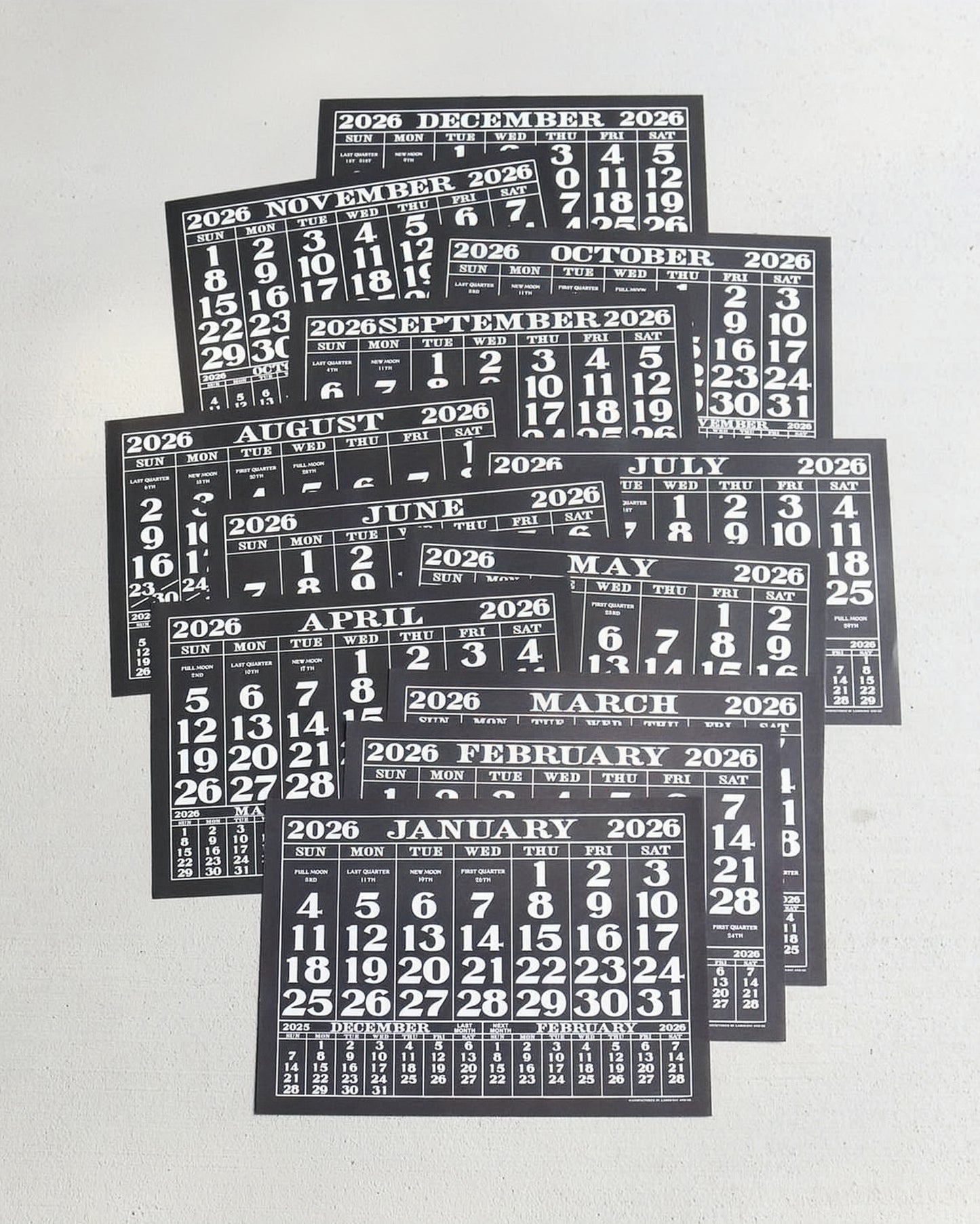 Laborday & Co. - Original 2026 Paper Calendar