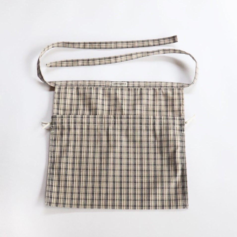 Laborday & Co. - Apron Bag (VINTAGE PLAID/NATURAL) (副本)