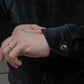 The Groovin High - Lot. 250421 1950s Style Velvet Drizzler Jacket (Skull)