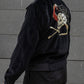The Groovin High - Lot. 250421 1950s Style Velvet Drizzler Jacket (Skull)