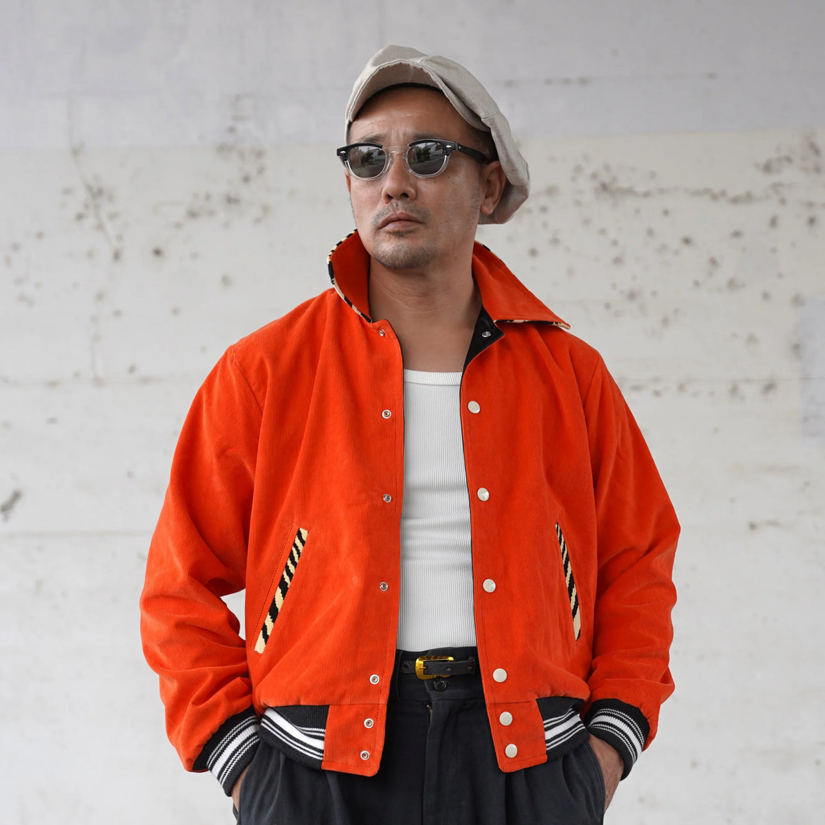 (Pre-order) The Groovin High - 270401 Tiger Corduroy Reversible Jacket (Deposit HKD100)