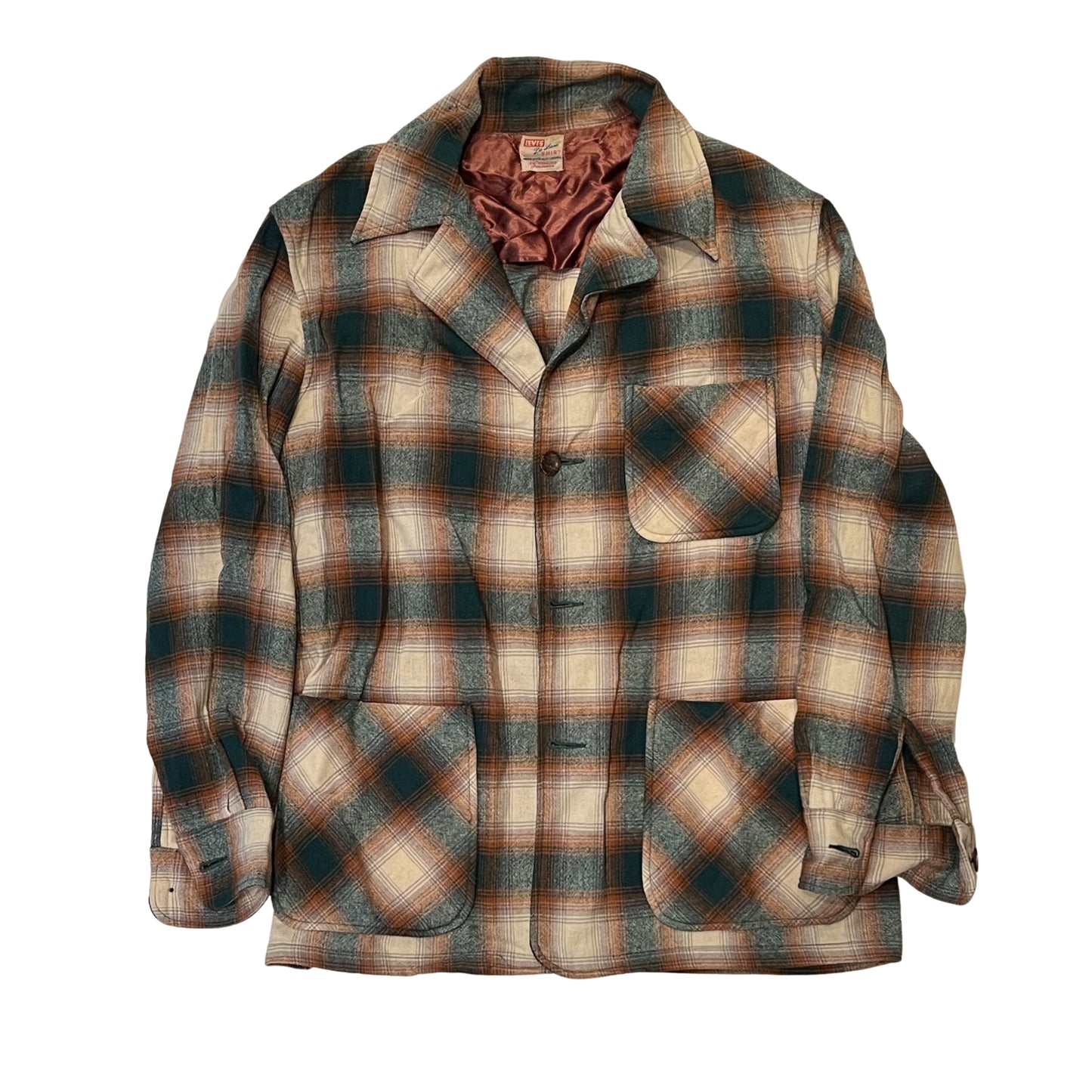 1950s Levis De Luxe Shirt Wool Chore Style Jacket