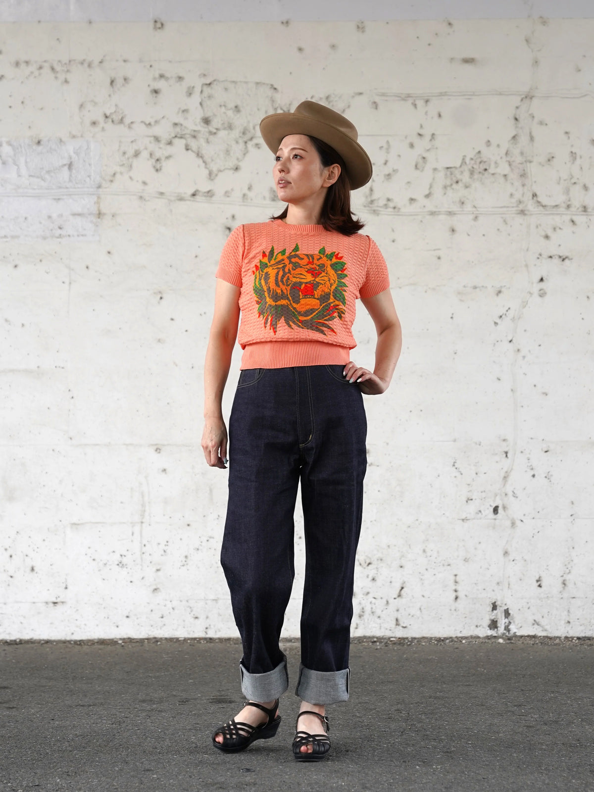 (Pre-Order) Old Devil Moon - 270601 Ladies Tiger Summer Knit (Deposit HKD100)