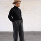 The Groovin High - Lot.240205 1940s Style Turtle-neck Knit "Black"